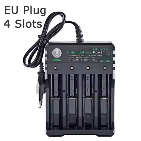 18650 Li-ion Battery Charger 4 Slots AC 110V 220V EU/US Dual For 18650 Charging 3.7V 4.2V Rechargeab