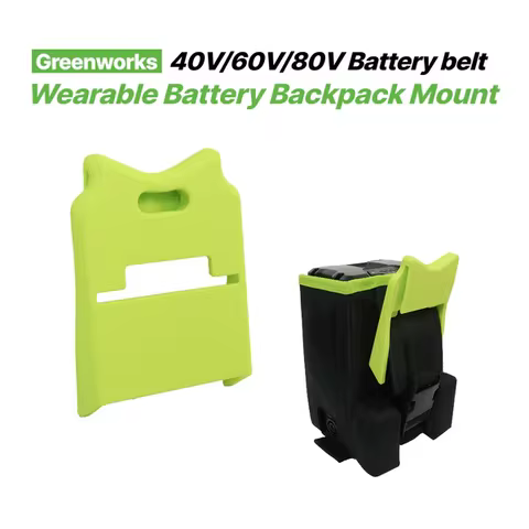 Wearable Battery Backpack Belt Mount Holder Compatible with Greenworks 40V 60V 80V Battery, Portable