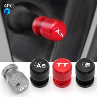 FT    Car Wheel Tire Valve Caps, Tyre Stem Covers, Waterproof, Audi A1, A3, A4, A5, A6, A7, Q2, Q3, 