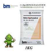 (+-1KG) BAJA DAUN BEHN MEYER NITROPHOSKA NPK 15/15/15+TE（狮马叶肥 15/15/15+TE）