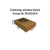 (1 pcs) Catering Window Bottle Box 31x22x6.5 cm