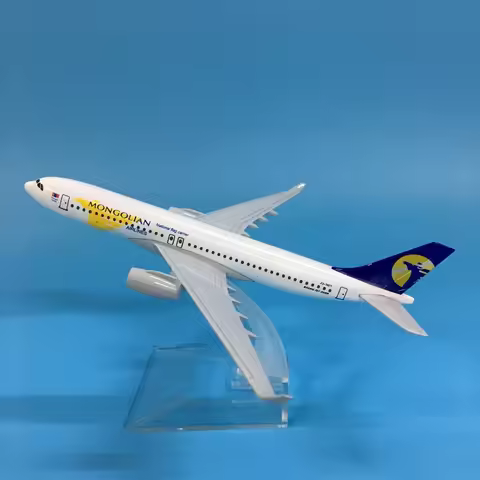 JASON TUTU 16cm MONGOLIAN Boeing B767 Airplane Model Airplane Diecast Metal 1/400 Scale Planes