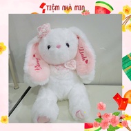 [Embroidered name][Gift] Cute Rabbit Doll, Gift with embroidered name upon request [DOU-06] - Min Ho