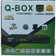 💥 NEW Q-BOX CONCORDE+ digital satellite receiver mpeg4 set top box hd combo dvb-s2 dvb-t2 satellite 