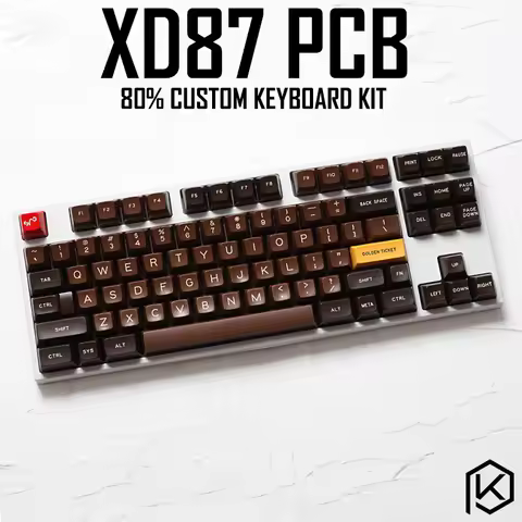 xd87 XD87 XD80 Custom Mechanical Keyboard Kit 80% Supports TKG-TOOLS Support Underglow RGB PCB progr