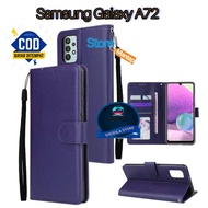 LEATHER CASE FLIP FOR SAMSUNG GALAXY A72 - FLIP WALLET CASE LEATHER - WALLET CASE - FLIP COVER LEATH