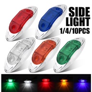 6 LED Side Lamp 24V Yellow/Red/Blue/Green/White Side Marker Signal Light 24V 6LED side light truck