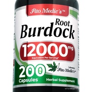 FITO MEDIC'S Lab | Burdock Root | Burdock Root Organic|200 Capsules |12000 mg | Burdock | Ultra high