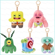 XS1 Fuggler x SpongeBob SquarePants Patrick Star Squidward Quincy Tentacles Ugly Cute plushie Keycha