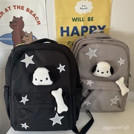 Y2k women's waterproof backpack, Korean women's school bag, women's aesthetic school bag,/pochacco b