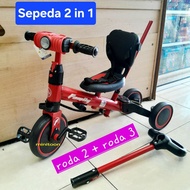 2 in 1 3-Wheel and 2-Wheel BIKE Children'sBalance BIKE Family F702