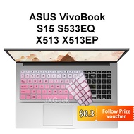 ASUS VivoBook S15 S533EQ 15 X513 X513EP A513E S530U s533E S5600 Keyboard Cover Protector Laptop 15.6'' Silicone 2020 21