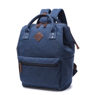 Thick Canvas Backpack for Teenagers, School, Fits 2-in-1 Laptop, Cool Carrying Case - RK006