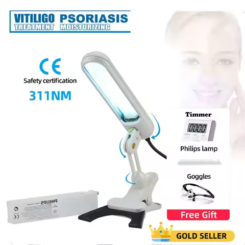 UV 311nm Ultraviolet Phototherapy Device Uses Philips Lamp UVB To Treat Vitiligo, Psoriasis, White S
