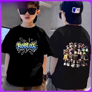 【220G 100%Cotton Tshirt】NELLY T-shirts Boys' T-shirts Roblox Squad Kids' game Characters Premium Kid