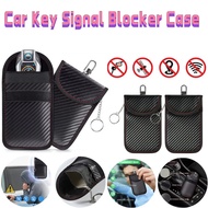 Car Key Signal Blocker Case PU Leather Anti-Theft Faraday Pouch Double-Layer Car RFID Signal Blocker