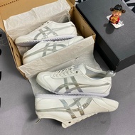L Tinsneaker l Onitsuka _ Tiger White Sliver Sneakers For Women And Men Full Box