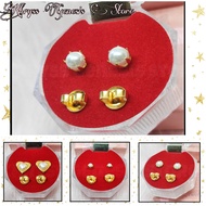 US 10K GOLD EARRINGS 10K US FANCY GOLD HYPOALLERGENIC STUD EARRINGS