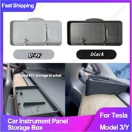 FZ For Tesla Model 3/Model Y Car Instrument Panel Storage Box Center Control Screen Rear Storage Tra