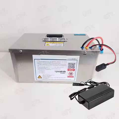 Gtk 72v 60Ah 100Ah Rechargeable Li-ion Battery Pack with Built-in 100A BMS - Safe for Bombers, Small