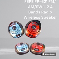 FEPE FP-621 FM/AM/SW 1-2 4 Bands Radio Wireless Speaker 21.2x23.5x13cm