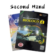 SECOND HAND BIOLOGY AND CHEMISTRY TEXTBOOK FORM4