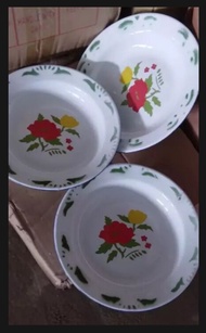 1lusin (12 pcs) piring seng/piring enamel/piring jadul