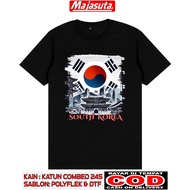 SOUTH KOREA COUNTRY SOUVENIR T-SHIRT SOUTH KOREA SOUTH KOREA D1.KOREA COTTON COMBED 30S PREMIUM THIC