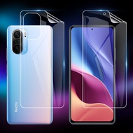 Ultra Thin Hydrogel Film For Xiaomi Poco F3 Mi 11i 11X Redmi K40 Pro Plus Ultra Soft TPU Front Back Full Cover Screen Protector Transparent Protective Film ( Not Tempered Glass )