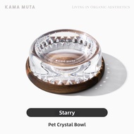 KAMA MUTA | Crystal Handmade Edo Cut Glass Luxury Pet Bowl