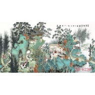 DL688 Wall Decoration Mural-Orchid Pavilion Collection Calligraphy Painting Living Room Bedroom Offi