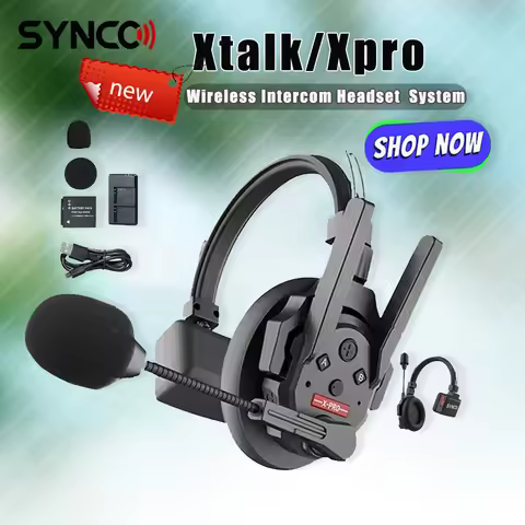 Synco Xtalk / Xtalk Xpro Series 2.4G Wireless Microphone Intercom Headset System Noise Reduction Mic