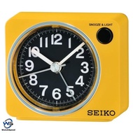 Seiko QHE100Y Bedside Analog Yellow Tone Alarm Clock