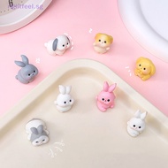 rightfeel.sg Figurine Miniature Cute Rabbit Micro Landscape Resin Ornaments For Home Decoration Kawaii Animal Bunny Room Desk Decor Gift New