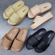 Women's strappy sandals, 6 cm high sole, sizes from 36 to 39, available in 4 colors, rubber material