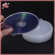 Purelove> 1/3PCS Transparent Plastic Single Piece Round Disc Case CD Case Thickened CD DVD Disc Box 