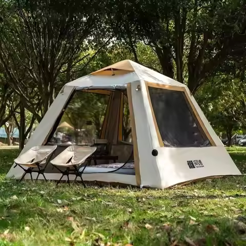 Camping Waterproof Inflatable Tent Lightweight Folding Nature Hike One-touch Tent Travel Beach Touri