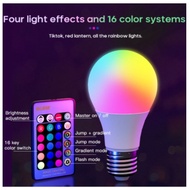 Bivolt RGB LED Bulb (3W-15W) – 16-Core Colorful Light