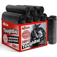 Toughbag 40-45 Gallon Trash Bags Heavy Duty (100 Count) - 39, 40, 42, 44 Gallon Trash Bags for Contr
