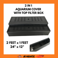 Aquarium Cover With Top Filter Box 2 in 1