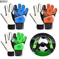 BERSY Goalkeeper Gloves Children Professional Hand Protection Thickened Kids Boy Soccer Goalkeeper G