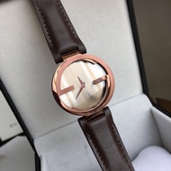 [Shopee Special Selection] Business Quan Zhixian Same Style Double G Watch Female Genuine Cowhide wi
