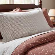*Imported Panosul white with gray circles 2pcs pillowcase
