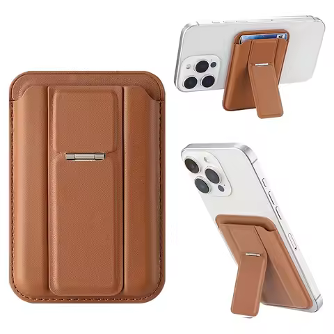2 in 1 Magnetic Wallet, for MagSafe Wallet with Adjustable Stand, Minimalist & Slim Magnetic Card Ho