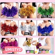 UMISTYDREAMUM9U 4pcs/2pairs Cheerleading Cheering Ball Concert Plastic handle Dress Costume Dance Pa