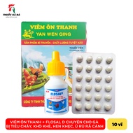 Combo 3 lọ Flosal d + 3vỉ viêm ôn thanh CHO GÀ ĐÁGIA CẦM