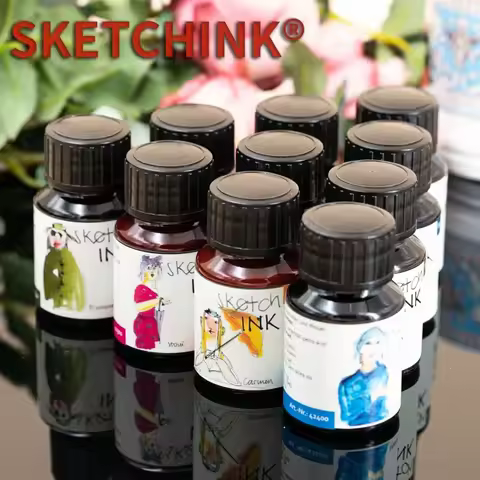 Original Rohrer&Klinger SKETCH INK Light Color Sketching Painting Tick Line Waterproof Pen Sketching