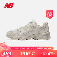 NEW BALANCE NB官方男鞋女鞋530系列MR530AA1休闲运动轻便舒适老爹鞋 浅奶茶色 MR530AA1 38(脚长23.5cm)