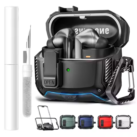 Secure Lock Clip Protection Case Cover for Galaxy Buds 3 Pro,Compatible with Samsung Galaxy Buds 3 &