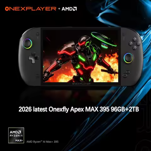 2026 latest Onexfly Apex AMD Ryzen AI Max+ 395 96GB LPDDR5/2TB handheld game console 8" Pro-Gaming D
